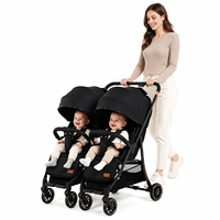 Poussette double multifonction 3 en 1 pliable pour jumeaux, chariot de transport pour nourrissons et tout-petits