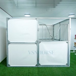 빠른 설치 비닐 직물 휴대용 말 안정 텐트 구조 PVC 타포린 말 대피소 이벤트 모바일 임시 안정 - Product Image 1