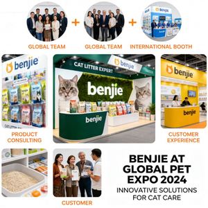 BENJIE Factory Wholesale Price 5kg Gray Ball Shape 0.5-4mm Odor <b>Control</b> Dust-Free Fast Clumping Highly Adsorbent Cat Litter - Product Image 6