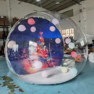 คุณภาพสูงInflatable Lear Bubbleเต็นท์บ้านInflatable Dome Bubbleเต็นท์ลูกบอลInflatable Snow Globeหิมะ