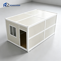 Maison conteneur pliable avec performance imperméable, design élégant, options de couleurs variées