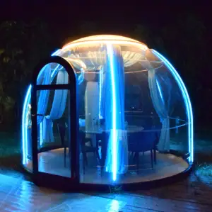 पारदर्शी बुलबुला तम्बू बाहर डेरा डाले हुए स्टार गुंबद के लिए उच्च गुणवत्ता