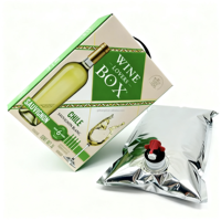 Distributeur de sacs à bavoirs jetables 1L 2L 3L en boîte, boîte en papier pour jus, café chaud, emballage de boissons liquides