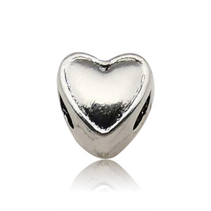 Perles entretoises de couleur <span class=keywords><strong>argent</strong></span> tibétain de tailles variées pour la fabrication de bijoux et de bracelets à breloques, vente en gros, perles à grand trou en alliage de zinc métallique - Product Image 1