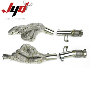 Nouveau collecteur d'échappement en acier inoxydable haute performance pour Audi R8 V10, avec catalyseur ou sans catalyseur, et bouclier thermique - Product Image 1