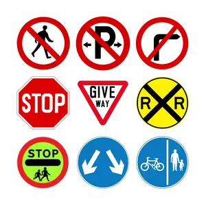 交通標識を通過するために閉鎖されたクロスウォーク道路ビジネスストリート一時制御LED警告すべての標識