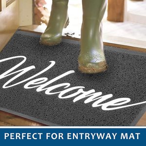 Chống trượt không thấm nước tùy chỉnh logo dập nổi lối vào thảm PVC cuộn dây doormats trong nhà phía trước chào đón ngoài trời cửa thảm - Product Image 5