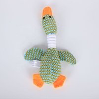 Jouet pour chien de haute qualité résistant aux morsures, en forme d'oie sauvage, style anime, à mâcher, qui couine, simulation douce en peluche, en coton