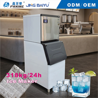 Machine à glaçons carrés BY-700W(F) 318 kg/24h, commerciale, automatique, refroidie par eau, 200 kg de glaçons, prix usine