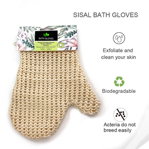Gant de Douche Exfoliant en Sisal à Séchage Rapide, Produits de Bain, Emballage Personnalisé, Gant Exfoliant Biodégradable pour le Corps - Product Image 2