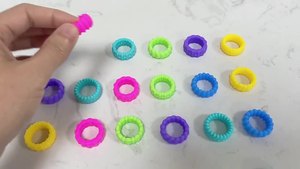 New Arrival Customized Colorful Eco-Friendly Fashionable Silicone Finger <b>Spinner</b> <b>Rings</b> Adjustable Spinning Anxiety Relief SC - Product Image 5