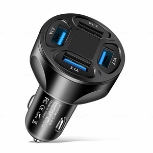 <span class=keywords><strong>Cargador</strong></span> <span class=keywords><strong>de</strong></span> coche USB <span class=keywords><strong>de</strong></span> carga rápida 4 en 1 universal, 4 puertos, adaptador <span class=keywords><strong>de</strong></span> <span class=keywords><strong>cargador</strong></span> <span class=keywords><strong>de</strong></span> teléfono móvil <span class=keywords><strong>para</strong></span> coche Qc 3,0 <span class=keywords><strong>para</strong></span> iPhone 13 12 <span class=keywords><strong>Xiaomi</strong></span> Samsung - Product Image 5