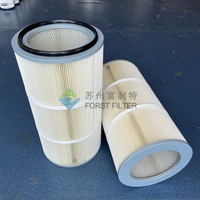 Cartouche filtrante en polyester à membrane PTFE hydrofuge pour collecteur de poussière industriel de découpe laser et soudage