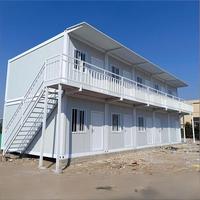 Maisons préfabriquées modernes à 2 étages, faciles à assembler, personnalisées, de 20 pieds/40 pieds, 3 chambres, 2 salles de bain, maisons conteneurs, maison de luxe de 40 pieds