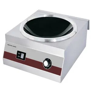 Aparelho de cozinha 6KW 380V Equipamento de restaurante Fogão Wok de indução comercial