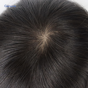 Parrucca da uomo Zenith con base in seta e PU frontale, sistema di capelli intrecciati cinesi, cuoio capelluto realistico, linea naturale dei capelli, sostituzione durevole - Product Image 3