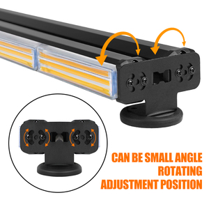 Nueva Barra de Luces de Advertencia LED COB de Doble Cara HJ, Luces Intermitentes de Peligro para Techo de Coche, Luces Estroboscópicas de Emergencia Magnéticas de Aleación de Aluminio de 48 W - Product Image 4