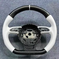 Volant de voiture en fibre de carbone et daim LED pour Audi TT R8 S3 S4 S5 S6 S7 RS3 RS4 RS5 RS6 A6 C7 RS Q5 Q6 A4 A5