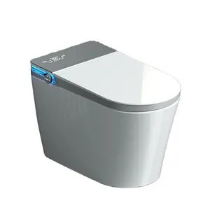 Automatic Clean Bowl Luxury Bathroom Set One Piece Elongate Smart 2023 Coloured Bidet Toilet