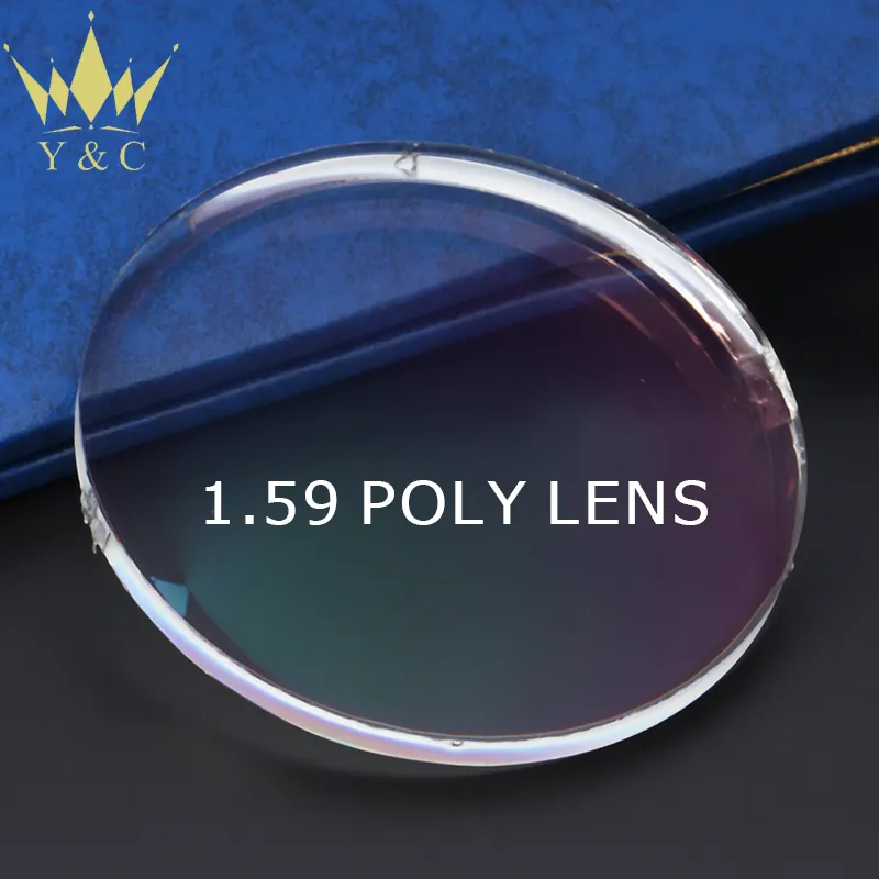 China Professional Factory PC Brillen gläser Single Vision HMC Pre script ion Optical Lens