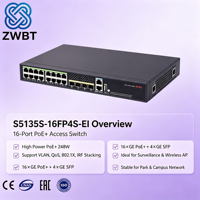 Commutateur H3C S5135S-16FP4S-EI 16 ports empilable POE SNMP QoS VLAN 10G en stock