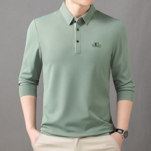 Chemise <span class=keywords><strong>Homme</strong></span> Confortable Printemps-Automne 2026 à Manches Longues Unie, Coupe Ample Décontractée pour Affaires, en Polyester et Spandex - Product Image 6