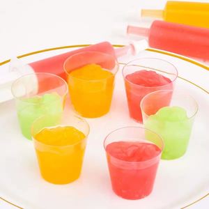 Vasos Desechables de Plástico PP Biodegradable y Ecológico de 1 oz, Impresos con UV Personalizados, de Pared Simple, para Té, Jugo, Leche, Vino y Bebidas - Product Image 4