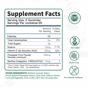 Gummies pour l'équilibre du pH féminin personnalisables OEM/ODM, complément probiotique pour femmes, gummies premium pour l'équilibre féminin - Product Image 5