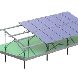 Kunden spezifische kosten günstige Langzeit-Korrosionsschutz-PV-Boden regals ystem Solarpanel-Pol halterungen