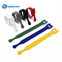 Attaches-câbles auto-adhésifs multicolores à boucles et crochets pour gestion des fils, organisateur de câbles réutilisable - 100 pièces, fixation facile