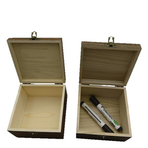 Caja de Almacenamiento de Madera Maciza con Tapa Abatible y Cerradura de Combinación, Caja Rectangular para Joyas, Embalaje General, 8.9 cm de Alto - Product Image 4