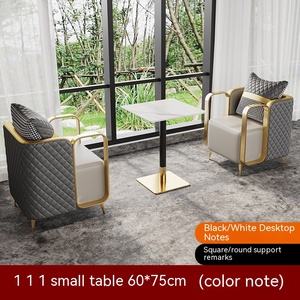 Custom Modern Cafe Seating Fast Food <b>Restaurant</b> Tables Chairs <b>Sets</b> Coffee Shop Furniture Dining Kitchen for Booth Seats - Product Image 2