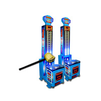 Machine de jeu de course au marteau Creatfun King of the Hammer à monnayeur avec lumières LED et musique 200W 220V 220kg pour les 6 ans et plus