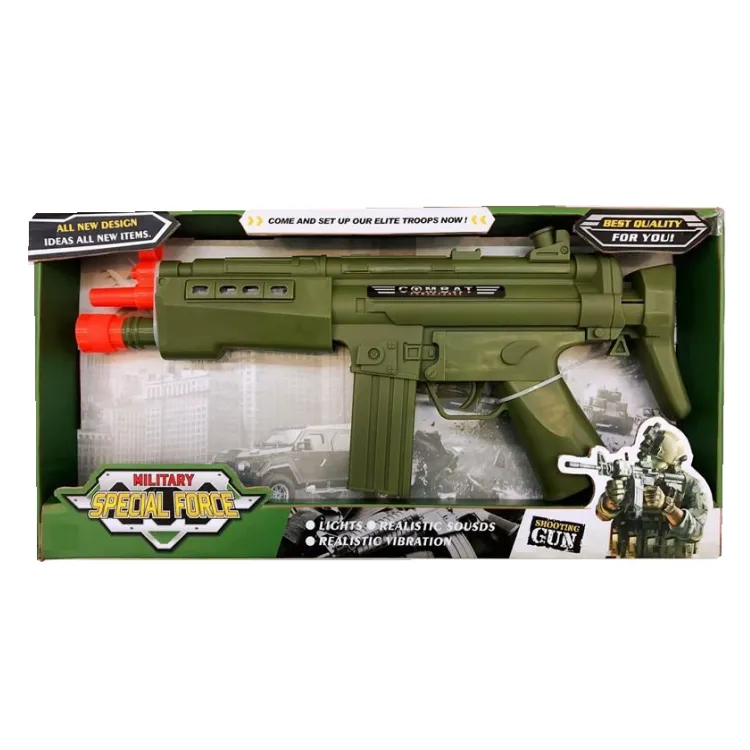 Игрушечное оружие для ролевых игр, электрическая игрушка, игрушечный пистолет на батарейках со звуком и светом, Полицейская армейская игрушка