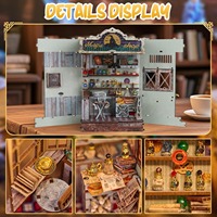 Hamaileon DIY Booknook Magic Shop : Magasin de curiosités interactif 3D en bois avec portes ouvrables, puzzle pour adultes, cadeau pour bibliothèque
