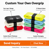 Meilleur rapport qualité-prix : Overgrip de tennis pour raquette de badminton, extra fin, antidérapant, durable, lot de 5 couleurs assorties, fabrication OEM