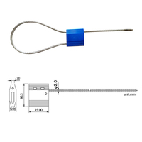 ZL S014 Korrosionsbeständige Aluminium-Kabelverschlüsse, 26 * 26 * 8,5 mm, Geeignet für Häfen, Seetransport und Fracht