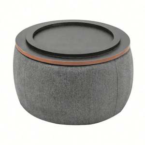 Organizador de Almacenamiento de Tela Personalizado, Contenedor Redondo con Tapa, Organizador Decorativo de Alta Calidad - Product Image 3