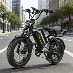 Vélo électrique tout-terrain 20 pouces à pneus larges, batterie 48V 20Ah, autonomie 80km, double suspension, prix usine, support OEM ODM, vente en gros UE - Product Image 1