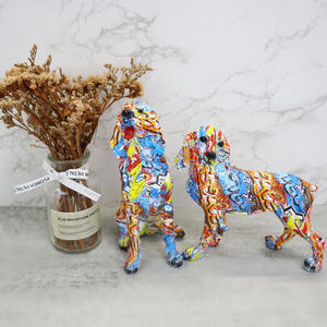 فن إبداعي لغرفة المعيشة والمكتب والمنزل ، فن الكتابة على الجدران ، ديكور حيوانات ، لابرادور - Product Image 6