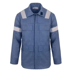 メンズFR作業服シャツ |   綿88％ ナイロン12％ |   NFPA 2112 認定 |   カスタムロゴOEM - Product Image 4