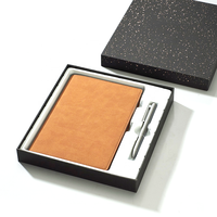 Ensemble de stylos de bureau en cuir Pu, cadeaux publicitaires personnalisés, carnet de voyage, agenda, a4 a5 a6 a7