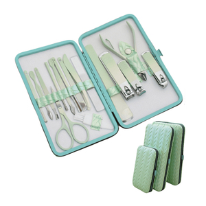 ชุดอุปกรณ์ทำเล็บเท้าชุดกรรไกรตัดเล็บสแตนเลสสีชมพูสีเขียว<span class=keywords><strong>7</strong></span>-19ชิ้นชุดอุปกรณ์ตัดเล็บเ<span class=keywords><strong>ค</strong></span>สหนังราคาโรงงาน - Product Image 5