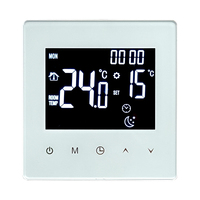 Termostato Inteligente WiFi para Calefacción por Suelo Radiante, Control por Voz con Alexa y Google Home, Programable, Pantalla LCD Digital, Controlador de Calefacción de Fábrica
