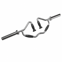 Barre d'exercice en acier durable, antidérapante et confortable pour entraînement des bras, barre multifonctionnelle pour musculation à domicile