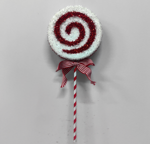 Bastoncini Decorativi Natalizi in Schiuma con Lollipop, Design Fantasiosi con <span class=keywords><strong>Glitter</strong></span> e Fiocchi, Ecologici, 50cm - Stock di Fabbrica - Product Image 4