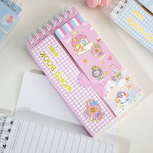 Cuaderno en espiral A7 portátil creativo, libro de palabras en inglés con encuadernación térmica, cubierta de papel de <span class=keywords><strong>memoria</strong></span>, diario de ejercicio y registro de bobina - Product Image 4