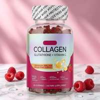 Gummies au glutathion et à la vitamine C, complément alimentaire à base de plantes pour éclaircir la peau et soutenir les antioxydants (60 unités)
