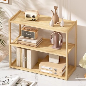 Petite étagère à cloisons multicouches en bois massif Étagère à deux niveaux/<span class=keywords><strong>Rangement</strong></span> de <span class=keywords><strong>bureau</strong></span>/<span class=keywords><strong>Rangement</strong></span> de chevet Utilisation en plastique Meubles de <span class=keywords><strong>bureau</strong></span> - Product Image 1