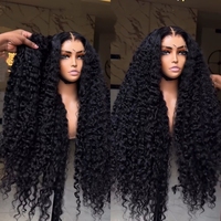 Wig Rambut Asli India Tanpa Lem, Rambut Manusia dengan Kutikula Tertata Rapi, Wig HD Lace Frontal untuk Wanita Kulit Hitam